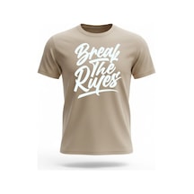 Urbantrendstore Unisex Siyah Oversize Fit Rahat Geniş Salaş T-shirt Günlük Tişört Bej