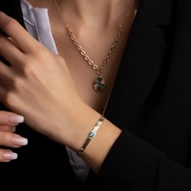 Altın Nazar Bileklik BL0063 Sarı Altın