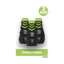 Umbro Action Erkek Vücut Yıkama Duş Jeli Şampuanı 400 Ml 3 Adet Diğer
