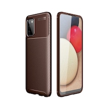 Zore Galaxy A03s Kılıf Ogaa Negro Silikon Kapak - Kahverengi