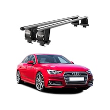 Royal Audi A4 2015-2019 Uyumlu Gri Kilitli Ara Atkı Port Bagaj Tavan Barı