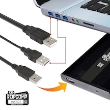 Ropcomp Harici Hdd Power Data Kablosu Usb Y