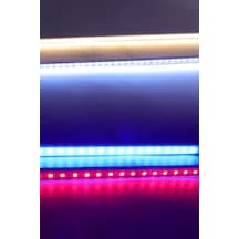 Alüminyum Kasalı Çubuk Bar Led 12v 72 Ledli 5730 Opak Cam Kırmızı Led