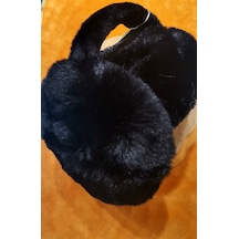 Monalisa Home Lüks Peluşlu Büyük Kulaklık Siyah