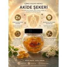 Çiçek Şekerleme Çinko Sülfat Katkılı Akide Şekeri -100 Gr 16'li Paket