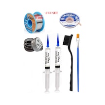 Lehimleme Seti 40 G 0,5 Mm Lehim Teli Cp-3015 Lehim Fitili Flux Lehim Toplama 2fırça Seti Tk124