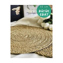 Hasır Amerikan Servis 35 Cm. - 2 Adet Kahverengi