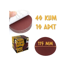 Kupa Yuvarlak Cırt Zımpara 115 Mm P40 Kum 10 Adet