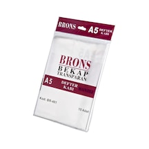 Brons Hazır Defter Kabı A5 Şeffaf Bantlı 10 'lu Set Diğer