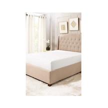 Lastikli Pamuklu Ranforce Dokuma Kumaş Çarşaf Beyaz