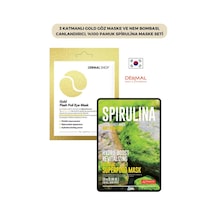 Dermal 3 Katmanlı Gold Göz Maske + Pamuk Spirulina Maskesi 23 G