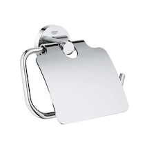 Start Quickfix Kapaklı Tuvalet Kağıtlığı Duş / Banyo Aksesuarları Krom 41179000 16.5 x 12.2 x 11.2 CM