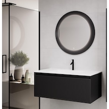Denko Belgrad 101 Cm Antrasit Banyo Dolabı Takımı Antrasit