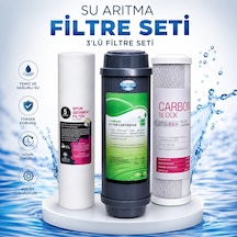 H-max 3'lü Su Arıtma Filtre Seti
