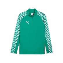 Puma Teamliga26 Training 1/4 Zip Erkek Futbol Antrenman Uzun Kollu Tişört 65972405 Yeşil