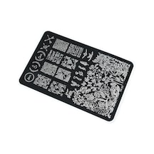 Nail Art Stamping Baskı Plakası Büyük Boy Xl Hk02