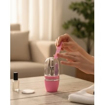 Tırnak Bakım Manikür Pedikür Seti 4 Parça Pembe Minimal Ve Dayanıklı - Lisinya