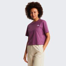 The North Face Evolution Simple Dome Crop Rlx Ss Kadın Tişört C-the0a8fdhg4yg4y Mor