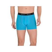 Berrak 4476 Modal Likralı Renkli Erkek Boxer Külot Mavi
