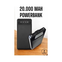 20.000 Mah Led Işıklı Lcd Ekran Usb Girişli Type-c Lightning Powerbank Krgltgsx85k0q2tk3n6