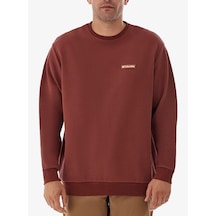 Columbia Cs0382 Csc M Gem Columbia Label Crewneck Erkek Sweatshirt Bordo