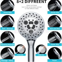 Wondernest Seti, Lichen Fonksiyonlu Filtreli Duş Başlığı, Yüksek Basınçlı Masaj Fonksiyonlu 10 Fq Diğer