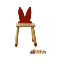 Wood&joy Renkli Hayvan Karakterli Sandalye Tavşan - Sorbe