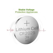Cr2025 Pil 20'li Paket Lityum Düğme Pil 3v 2025