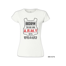 Bts - Born To Be An Army Beyaz Kadın Tshirt 001
