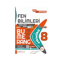 Günay Yayınları Güncel 8. Sınıf Fen Bilimleri Bumerang Etkin Konu Anlatımlı Soru Bankası Yeni