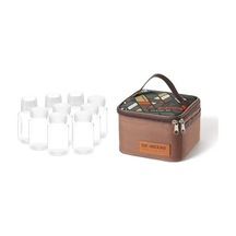 Novahub Koyu Kahverengi Baharat Çalkalayıcı Baharat Dispenseri Baharat Kapları Seyahat Saklama Çantası İle Seyahat Baharat Seti Seti Koyu Kahverengi Koyu Kahverengi