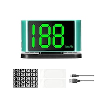 Araç Hud Hız Göstergesi - Usb Bağlantılı Yeşil Ekranlı Hız Uyarı Cihazı