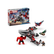 Kaptan Amerika İle Red Hulk Savaşı 76292 7 Yaş Ve Üzeri Süper Kahraman Seven Çocuklar İçin İnşa Edilebilen Süper Kahraman Jeti İçeren Yaratıcı Oyuncak Yapım Seti 223 Parça