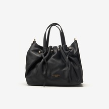 D28 Black Omuz Çantası Kadın Eolia Bag Piumelli Milano siyah