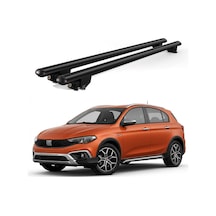 Kanca Fiat Egea Cross 2016 Ve Sonrası Uyumlu Siyah Kilitli Ara Atkı 120cm Port Bagaj Tavan Barı