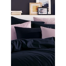 Lionas Plain Siyah %100 Pamuk 2'li Yastık Kılıfı 50x70 Siyah