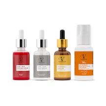 Vitanova Aha-Bha Peeling Serum 30 ML + Anti-Dark Spot Serum 30 ML + Vitamin C serum 30 ML + Leke Karşıtı Güneş Kremi SPF50+ 50 ML