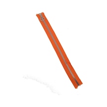 Angel Çanta Aksesuar Başlıklı Fermuar 40 Cm Gümüş Metal Turuncu