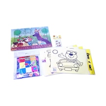Çocuklar Için Aktivite Seti 6 Parça Puzzle. Kum Boya. Origamis.