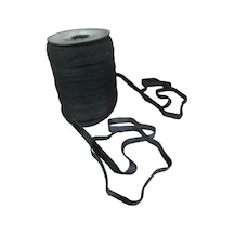 Ayrex Hyd Dokuma Lastik 1cm Örme Bel Paça Aksesuar Lastiği 5 Metre Siyah Diğer
