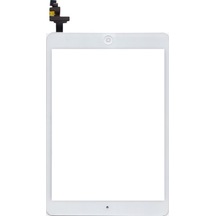 Apple Uyumlu iPad  Mini A1432-a1454-a1455 Hk Home Tuşlu Dokunmatik Beyaz