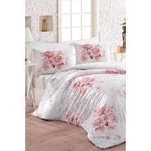 Taç Kristal Henna Light Collection Çift Kişilik Nevresim Takımı Pudra Pudra