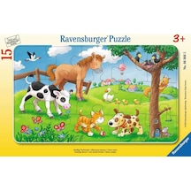 Ravensburger 15 Parça Puzzle Cuddly Friends 060665