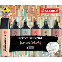 Stabilo Boss Nature Colors 6 Renk Işaretleme Kalemi 70 6 2 2 Siyah