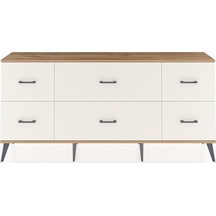 Arges Konsol 6 Çekmeceli 176x30x83 Antrasit-çam/aytaşı Çam/aytaşı