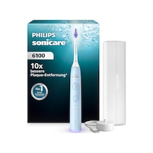 Philips Sonicare 6100 Elektrikli Diş Fırçası, 2 Fırçalama Moduna, 3 Yoğunluk Seviyesine, Basınç Kontrolüne Sahip Sonik Diş Fırçası, Easystart, Smartimer, Brushpacer, Açık Mavi, Model Hx7406/02 Yeni Teknoloji