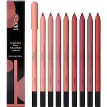 Mufunye Çok Amaçlı, Kolay Uygulanır, Suya Dayanıklı Ruj Kalemi Seti - Uzun Süren Mat Bitiriş