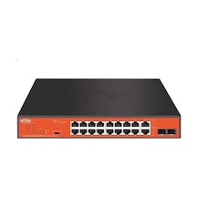 Wı-Tek WI-PS318GFH 16 Port 197W Full Poe Gıgabıt 2XSFP Yönetilemez Switch