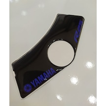 Yamaha R25 Mavi Yazılı Siyah Mesnet Pad Gidon Pad