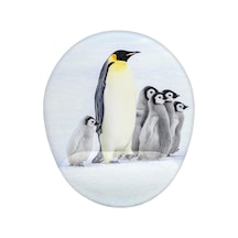 Penguen Ve Sevimli Yavrular Bilek Destekli Mouse Pad Çok Renkli